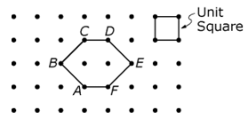 The figure shows a geoboard. 